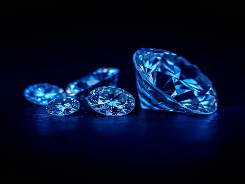 شناسایی سنگ قیمتی الماس با چراغ قوه UV